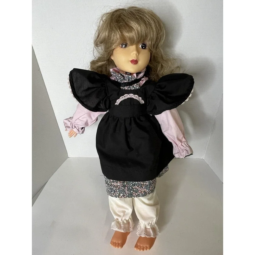 Vintage 80's Doll Katie By‎ Russ Black Outfit With Bloomers